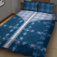 Blue Hawaii Paniolo Quilt Motif Quilt Bed Set