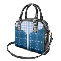 Blue Hawaii Paniolo Quilt Motif Shoulder Handbag