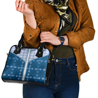 Blue Hawaii Paniolo Quilt Motif Shoulder Handbag