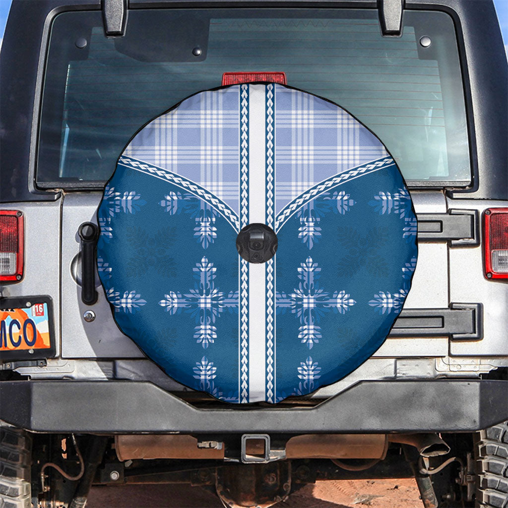 Blue Hawaii Paniolo Quilt Motif Spare Tire Cover