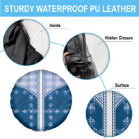 Blue Hawaii Paniolo Quilt Motif Spare Tire Cover