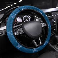 Blue Hawaii Paniolo Quilt Motif Steering Wheel Cover