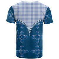 Blue Hawaii Paniolo Quilt Motif T Shirt