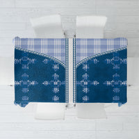 Blue Hawaii Paniolo Quilt Motif Tablecloth