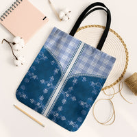 Blue Hawaii Paniolo Quilt Motif Tote Bag