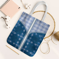 Blue Hawaii Paniolo Quilt Motif Tote Bag