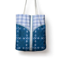 Blue Hawaii Paniolo Quilt Motif Tote Bag