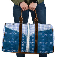 Blue Hawaii Paniolo Quilt Motif Travel Bag
