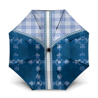Blue Hawaii Paniolo Quilt Motif Umbrella