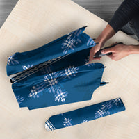Blue Hawaii Paniolo Quilt Motif Umbrella
