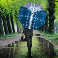 Blue Hawaii Paniolo Quilt Motif Umbrella
