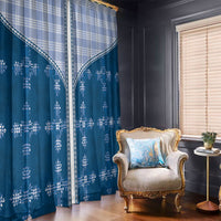 Blue Hawaii Paniolo Quilt Motif Window Curtain
