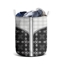 Black Hawaii Paniolo Quilt Motif Laundry Basket