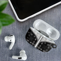 Black Hawaii Paniolo Quilt Motif AirPods Case