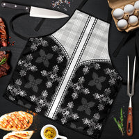 Black Hawaii Paniolo Quilt Motif Apron