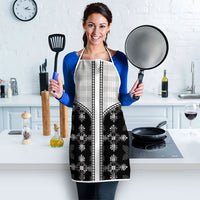 Black Hawaii Paniolo Quilt Motif Apron