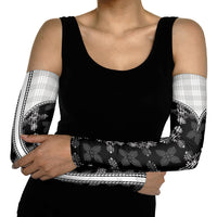 Black Hawaii Paniolo Quilt Motif Arm Sleeves