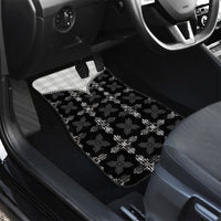 Black Hawaii Paniolo Quilt Motif Car Mats