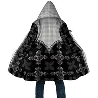 Black Hawaii Paniolo Quilt Motif Cloak