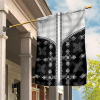 Black Hawaii Paniolo Quilt Motif Garden Flag