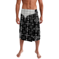 Black Hawaii Paniolo Quilt Motif Lavalava