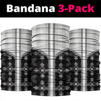 Black Hawaii Paniolo Quilt Motif Neck Gaiter