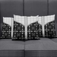 Black Hawaii Paniolo Quilt Motif Pillow Cover