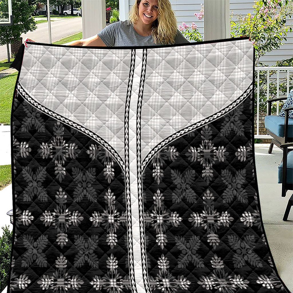Black Hawaii Paniolo Quilt Motif Quilt