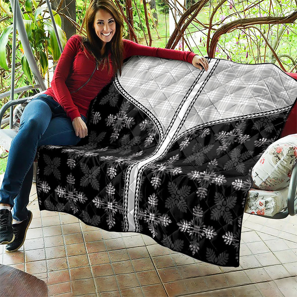Black Hawaii Paniolo Quilt Motif Quilt