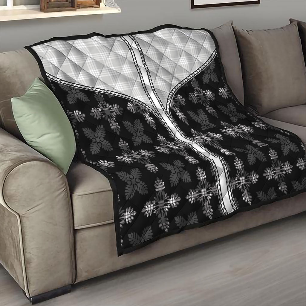 Black Hawaii Paniolo Quilt Motif Quilt