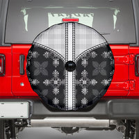 Black Hawaii Paniolo Quilt Motif Spare Tire Cover