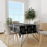 Black Hawaii Paniolo Quilt Motif Tablecloth