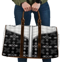 Black Hawaii Paniolo Quilt Motif Travel Bag