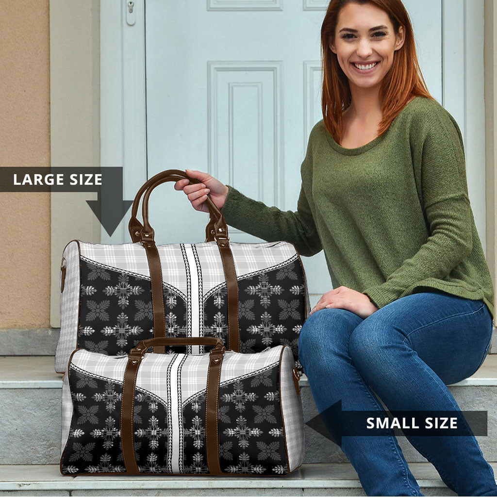 Black Hawaii Paniolo Quilt Motif Travel Bag
