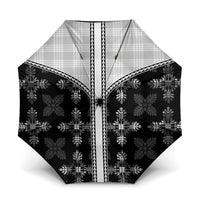 Black Hawaii Paniolo Quilt Motif Umbrella