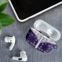 Purple Hawaii Paniolo Quilt Motif AirPods Case