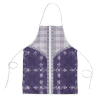 Purple Hawaii Paniolo Quilt Motif Apron