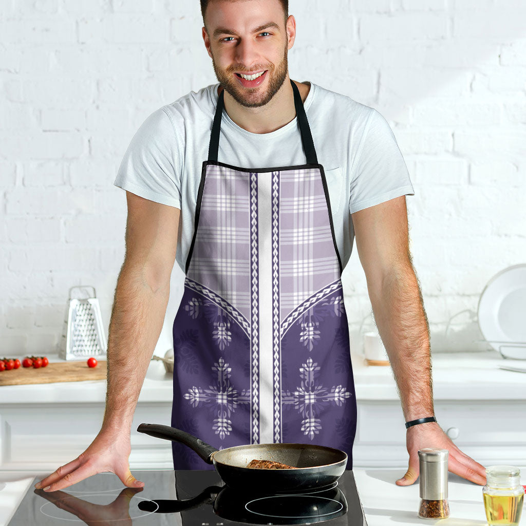 Purple Hawaii Paniolo Quilt Motif Apron
