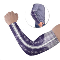 Purple Hawaii Paniolo Quilt Motif Arm Sleeves