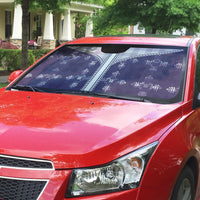 Purple Hawaii Paniolo Quilt Motif Auto Sun Shade