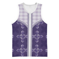 Purple Hawaii Paniolo Quilt Motif Basketball Jersey