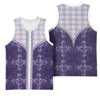 Purple Hawaii Paniolo Quilt Motif Basketball Jersey