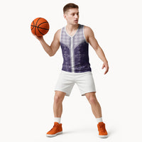 Purple Hawaii Paniolo Quilt Motif Basketball Jersey