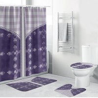 Purple Hawaii Paniolo Quilt Motif Bathroom Set