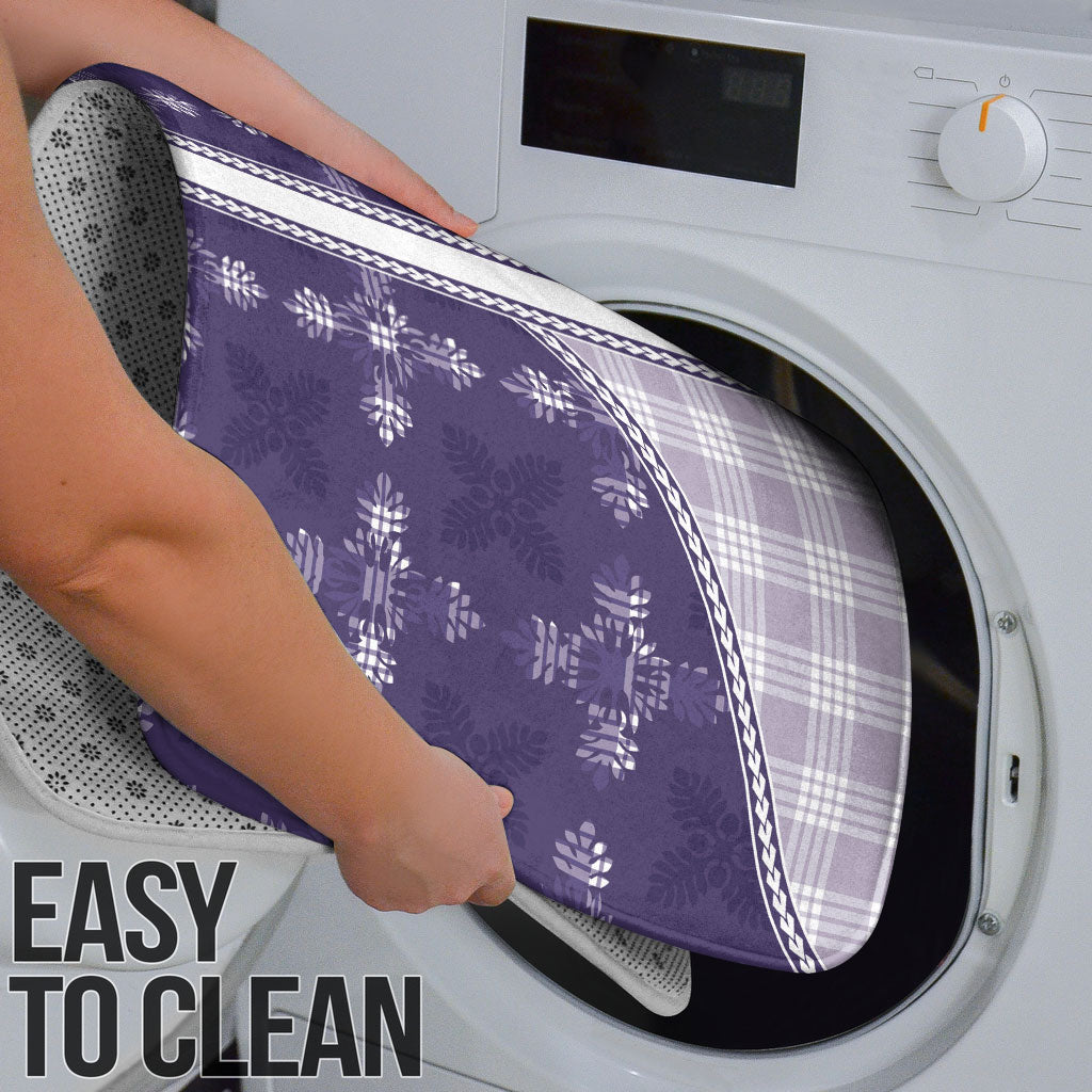 Purple Hawaii Paniolo Quilt Motif Bathroom Set