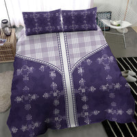 Purple Hawaii Paniolo Quilt Motif Bedding Set