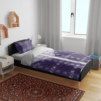 Purple Hawaii Paniolo Quilt Motif Bedding Set