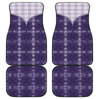 Purple Hawaii Paniolo Quilt Motif Car Mats