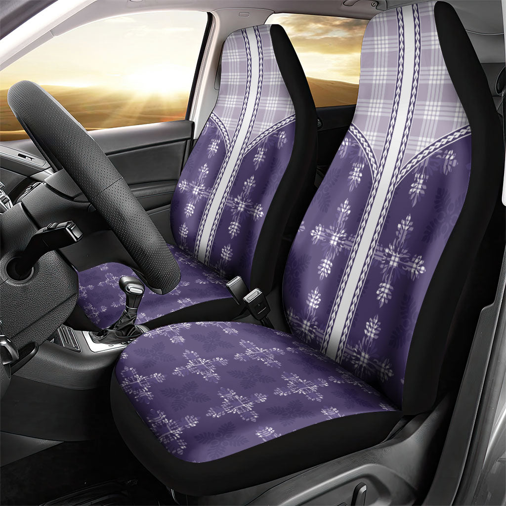 Purple Hawaii Paniolo Quilt Motif Car Seat Cover