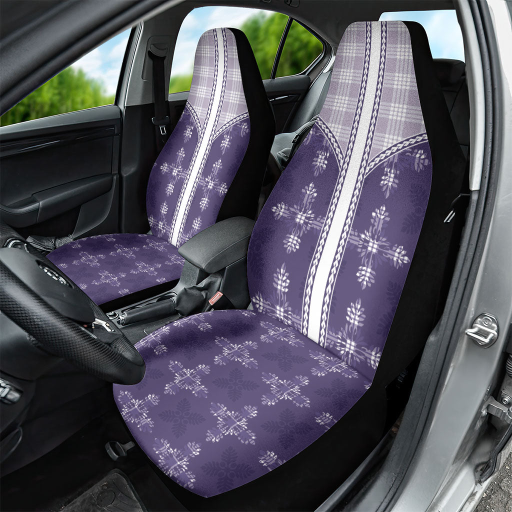Purple Hawaii Paniolo Quilt Motif Car Seat Cover